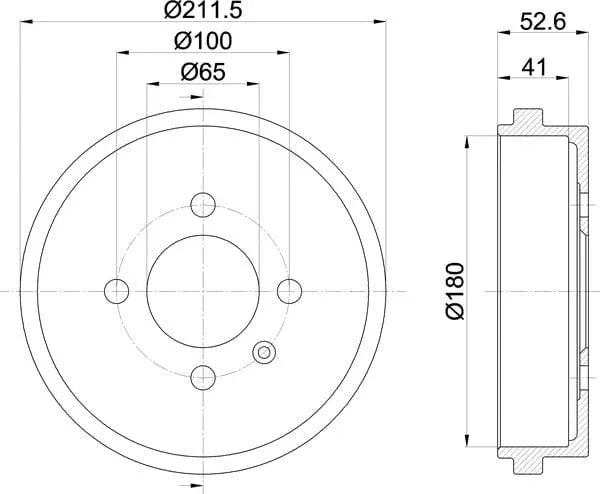 Mintex Brake Drum Rear MBD301 - image 5