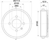 Mintex Brake Drum Rear MBD301 thumbnail