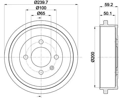 Mintex Brake Drum Rear MBD302 - image 4