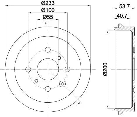 Mintex Brake Drum Rear MBD303 - image 4