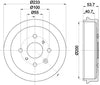 Mintex Brake Drum Rear MBD303 thumbnail