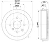 Mintex Brake Drum Rear MBD303 thumbnail