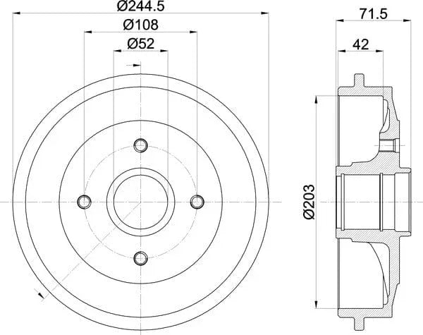 Mintex Brake Drum Rears MBD304 - image 5