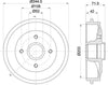 Mintex Brake Drum Rears MBD304 thumbnail