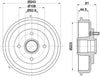 Mintex Brake Drum Rear MBD305 thumbnail