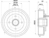 Mintex Brake Drum Rear MBD305 thumbnail