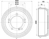 Mintex Brake Drum Rear MBD307 thumbnail