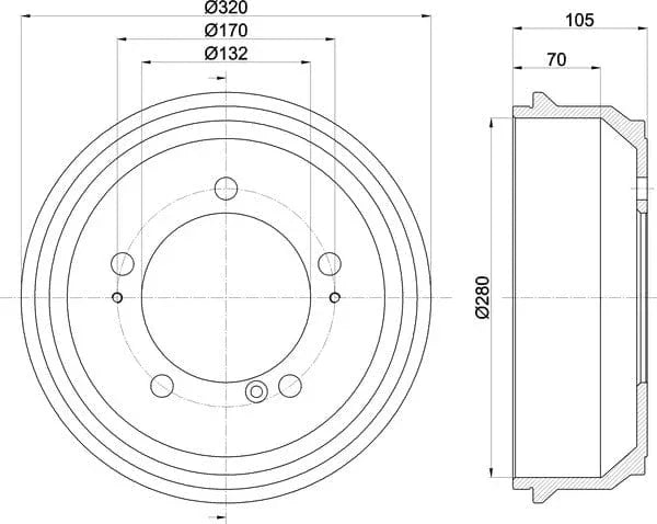Mintex Brake Drum Rear MBD307 - image 5