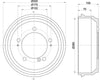 Mintex Brake Drum Rear MBD307 thumbnail