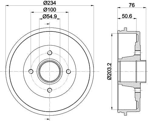 Mintex Brake Drum Rears MBD308 - image 4