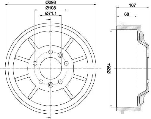 Mintex Brake Drum Rear MBD310 - image 4
