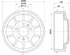 Mintex Brake Drum Rear MBD310 thumbnail
