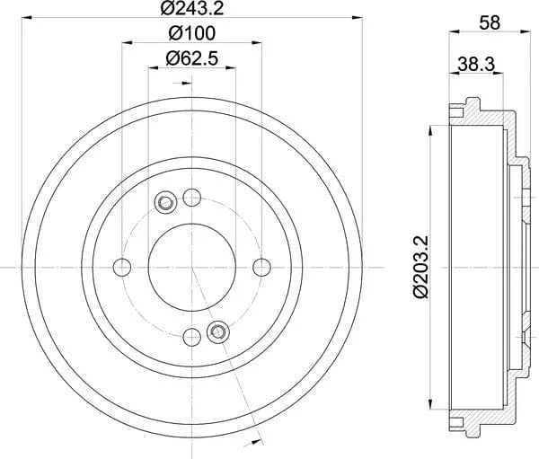 Mintex Brake Drum Rear MBD312 - image 5