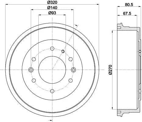 Mintex Brake Drum Rear MBD314 - image 4