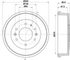 Mintex Brake Drum Rear MBD314 thumbnail