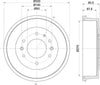 Mintex Brake Drum Rear MBD314 thumbnail