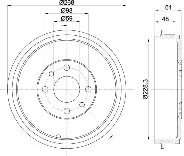 Mintex Brake Drum Rear MBD319 - image 5