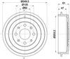 Mintex Brake Drum Rear MBD320 thumbnail