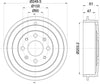 Mintex Brake Drum Rear MBD320 thumbnail