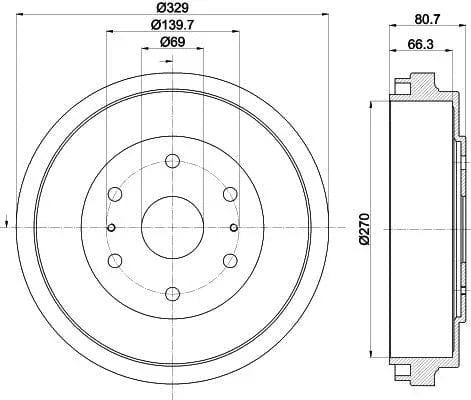 Mintex Brake Drum Rear MBD321 - image 4