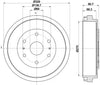 Mintex Brake Drum Rear MBD321 thumbnail