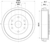 Mintex Brake Drum Rear MBD321 thumbnail