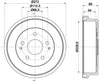 Mintex Brake Drum Rear MBD322 thumbnail