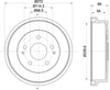 Mintex Brake Drum Rear MBD322 thumbnail