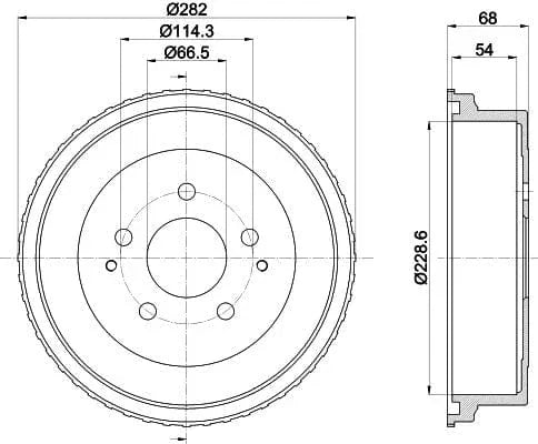 Mintex Brake Drum Rear MBD323 - image 4