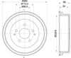 Mintex Brake Drum Rear MBD323 thumbnail