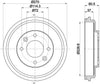 Mintex Brake Drum Rear MBD324 thumbnail