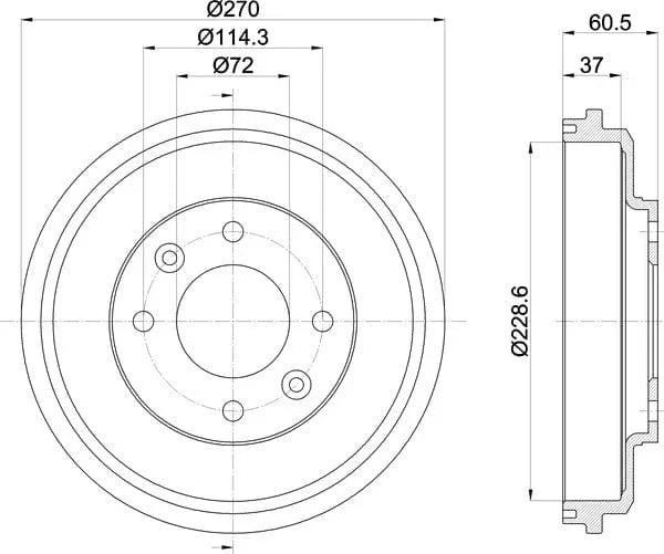 Mintex Brake Drum Rear MBD324 - image 5