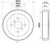 Mintex Brake Drum Rear MBD325 thumbnail