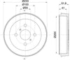 Mintex Brake Drum Rear MBD325 thumbnail