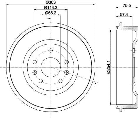 Mintex Brake Drum Rear MBD332 - image 4