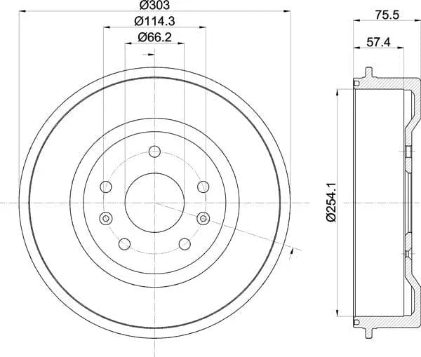 Mintex Brake Drum Rear MBD332 - image 5