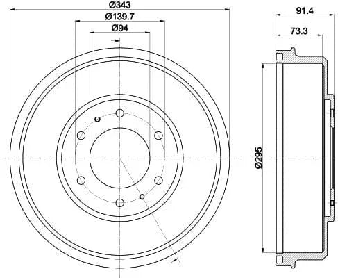 Mintex Brake Drum Rear MBD333 - image 4