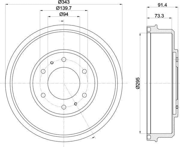Mintex Brake Drum Rear MBD333 - image 5