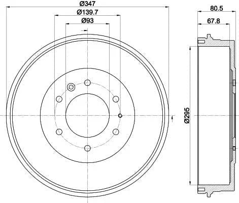 Mintex Brake Drum Rear MBD334 - image 4