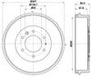 Mintex Brake Drum Rear MBD334 thumbnail