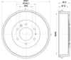 Mintex Brake Drum Rear MBD334 thumbnail