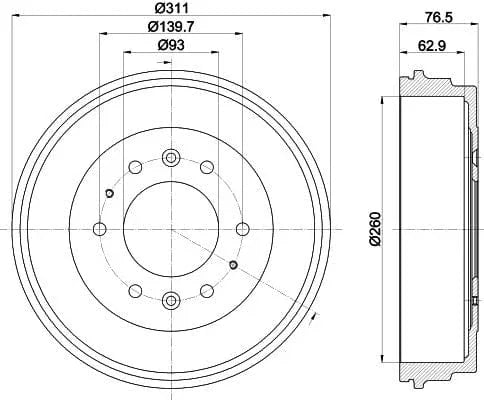 Mintex Brake Drum Rear MBD335 - image 4