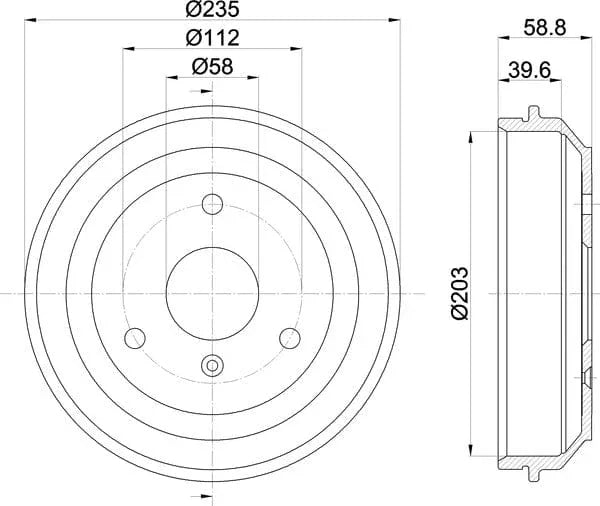 Mintex Brake Drum Rear MBD336 - image 5