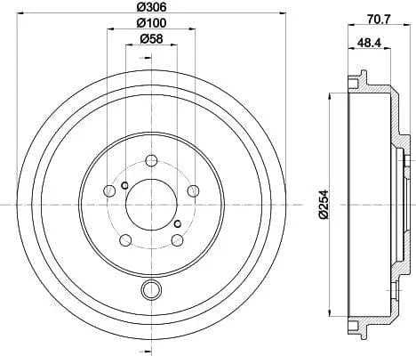 Mintex Brake Drum Rear MBD340 - image 4