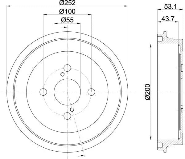 Mintex Brake Drum Rear MBD341 - image 5