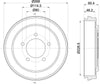 Mintex Brake Drum Rear MBD343 thumbnail