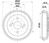Mintex Brake Drum Rear MBD344 thumbnail