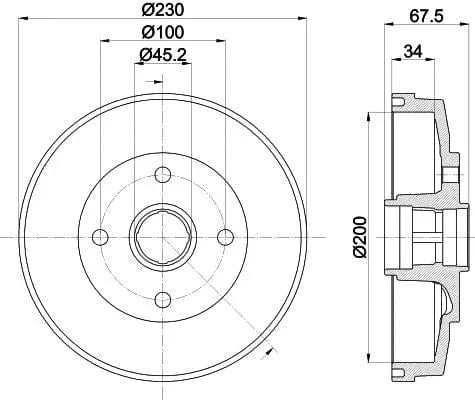 Mintex Brake Drum Rears MBD345 - image 4