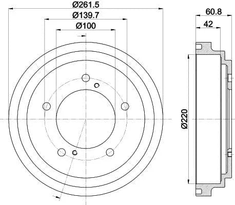 Mintex Brake Drum Rear MBD346 - image 4