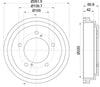 Mintex Brake Drum Rear MBD346 thumbnail